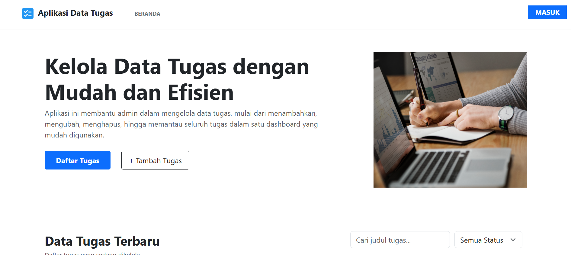 Website Data Tugas